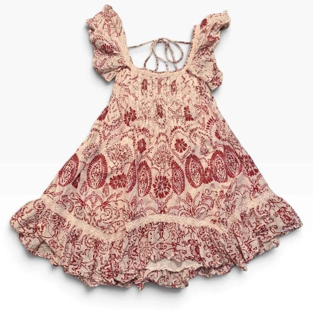 Anthropologie Maeve Flutter Sleeve Babydoll Dress